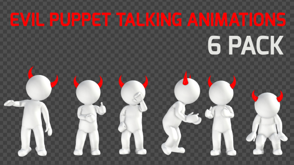 3D Evil Puppet Animations 6 Pack - Download Videohive 19358794