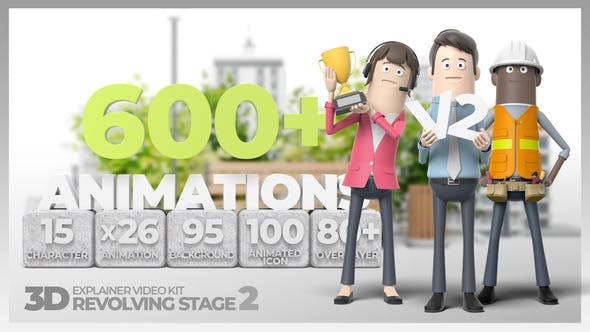 3D Explainer Video Kit Revolving Stage 2 - Download Videohive 28824485