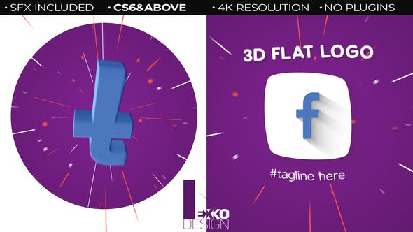 3D Flat Logo - Videohive Download 22660212