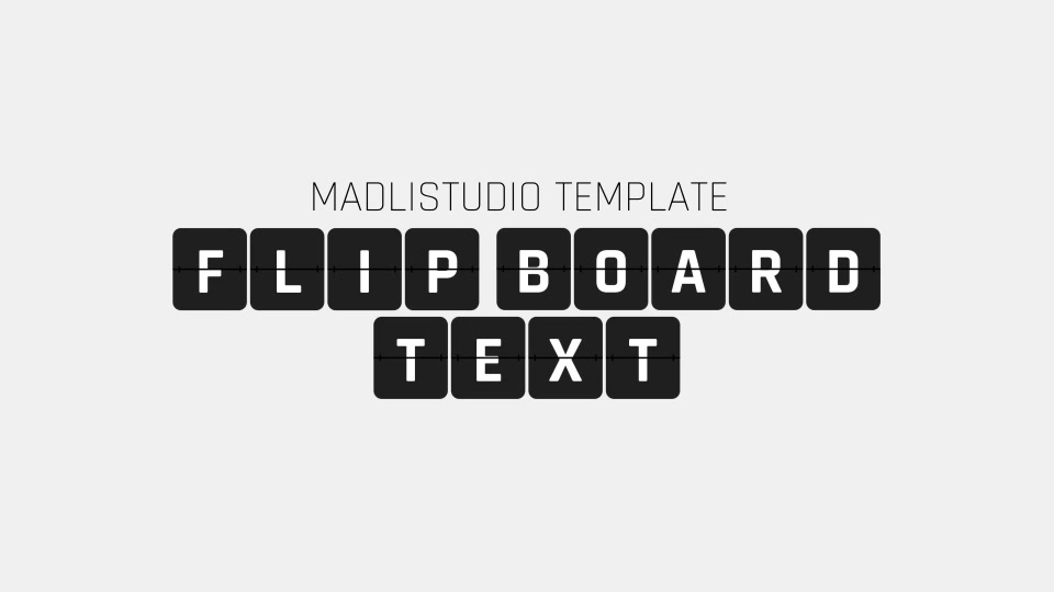 3D Flip Board Text Videohive 35057091 After Effects Image 11