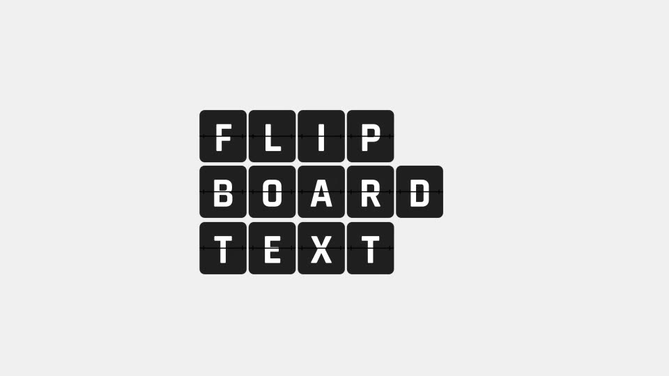 3D Flip Board Text Videohive 35057091 After Effects Image 2
