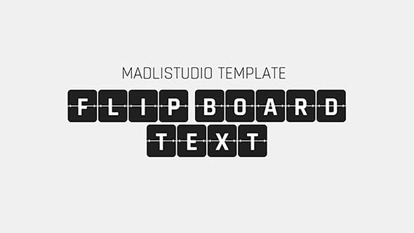 3D Flip Board Text - 35057091 Videohive Download