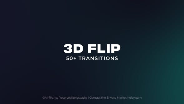 3D Flip Transitions - Videohive Download 38511924