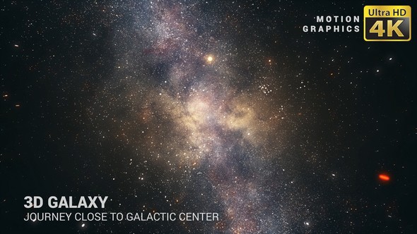 3D Galaxy | Journey Close To Galactic Center 4K - Download Videohive 19277417