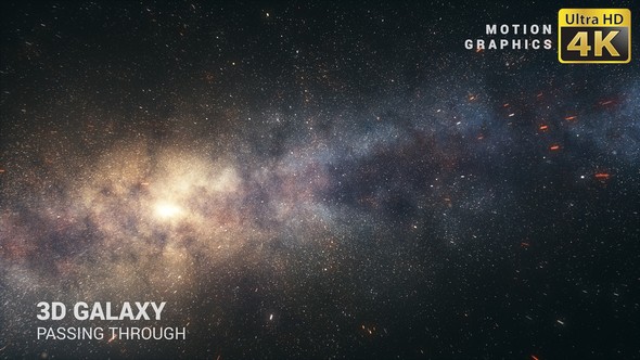 3D Galaxy Passing Through 4K - Download Videohive 19001116