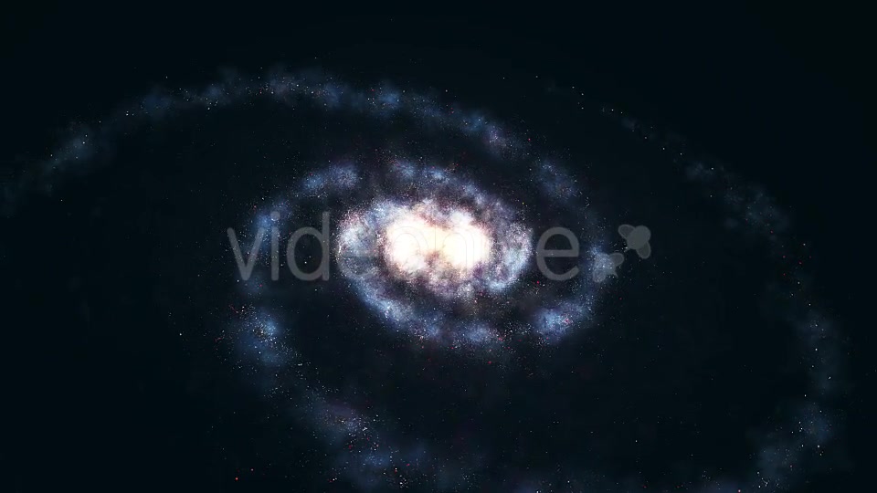 3D Galaxy | Spinning Spiral Two Arms Galaxy Loop - Download Videohive 19584594