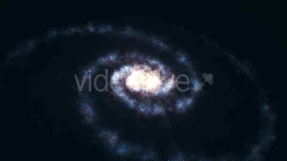 3D Galaxy | Spinning Spiral Two Arms Galaxy Loop - Download Videohive 19584594
