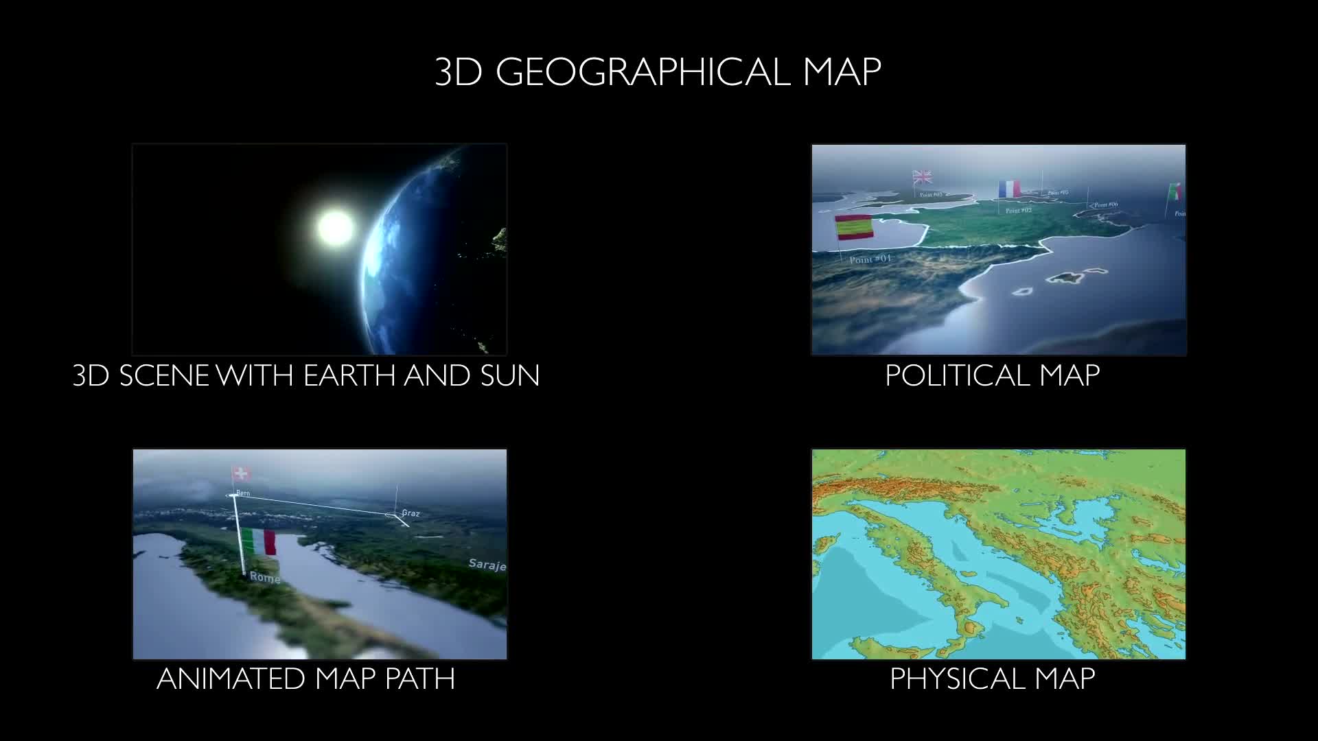 3D Geographical Map - Download Videohive 19114981