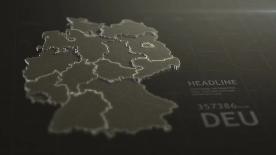 3D Germany Map Videohive 29592511 After Effects Image 3