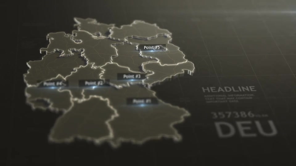 3D Germany Map Videohive 29592511 After Effects Image 4