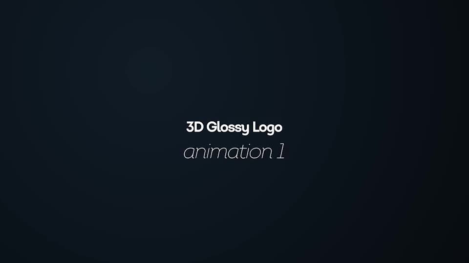 3D Glossy Logo - Download Videohive 23053592