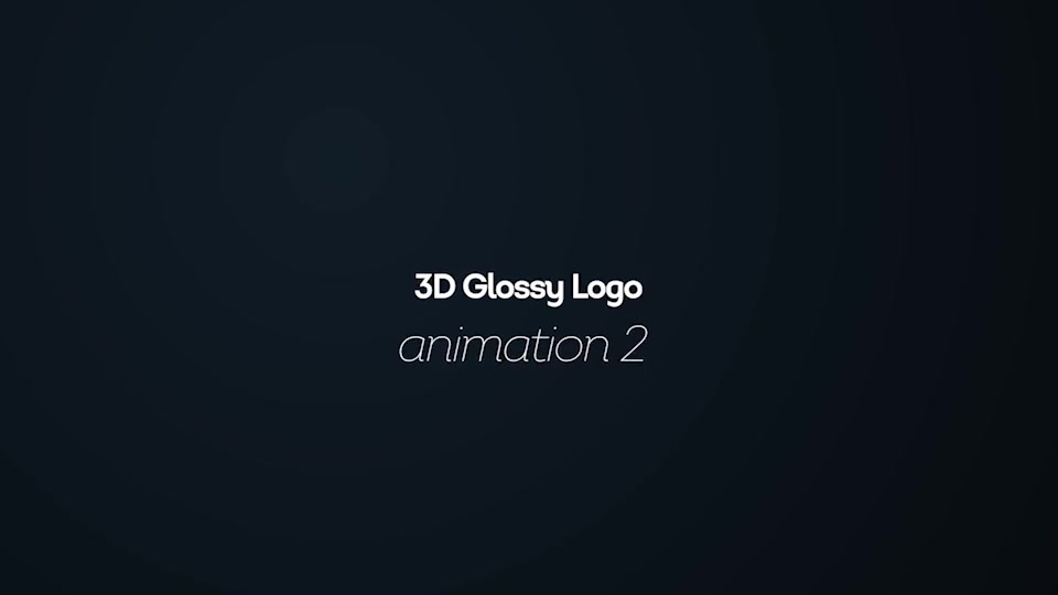 3D Glossy Logo - Download Videohive 23053592