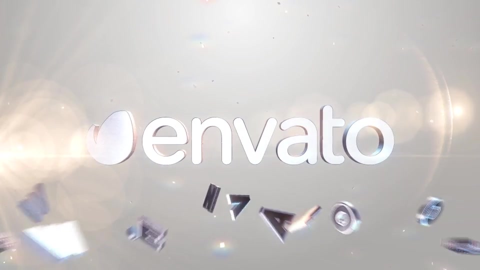 3D Gold And Silver Shatter Logo - Download Videohive 7201971