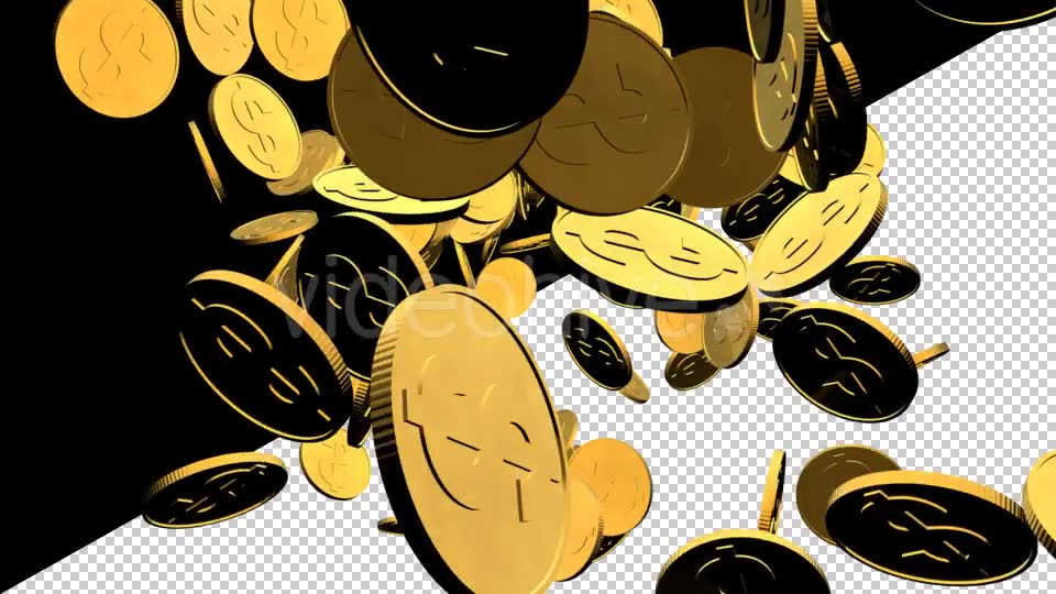 3D Gold Coins Explosion - Download Videohive 20176272