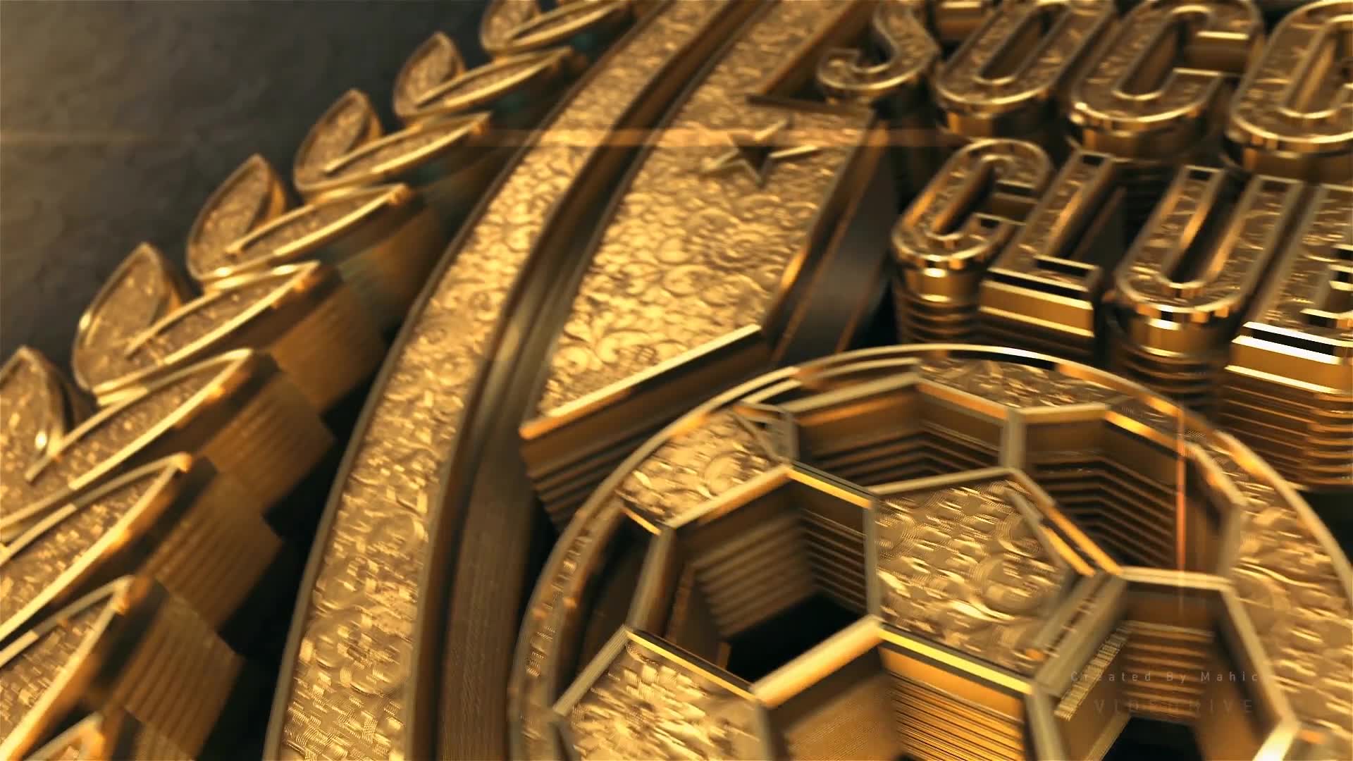 3D Gold Logo Reveal V2 Videohive 24896297 After Effects Image 2