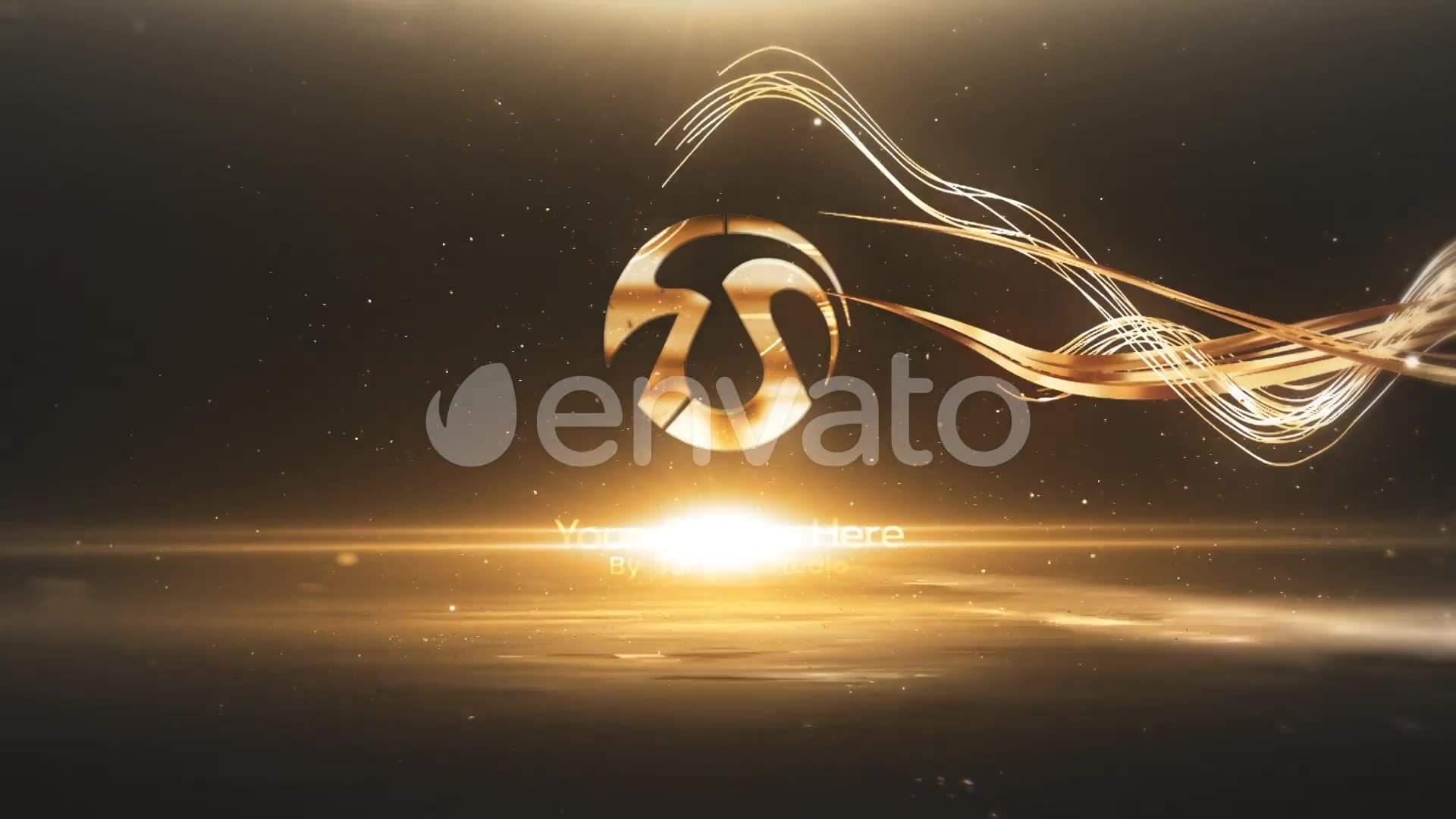 3D Golden Lines Logo 2 Videohive 27401756 After Effects Image 6