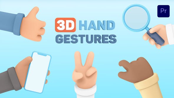3D Hand Gestures for Premiere Pro - Videohive 33152485 Download
