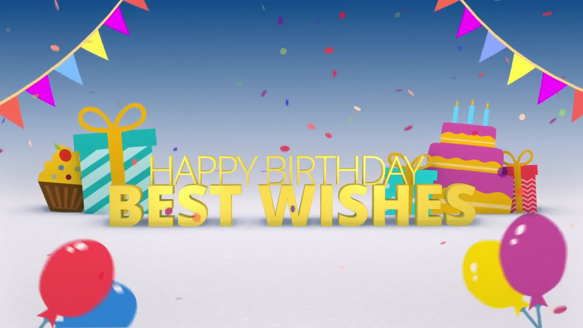 3D Happy Birthday Greeting Intro for DaVinci Resolve Videohive 35301776 DaVinci Resolve Image 11