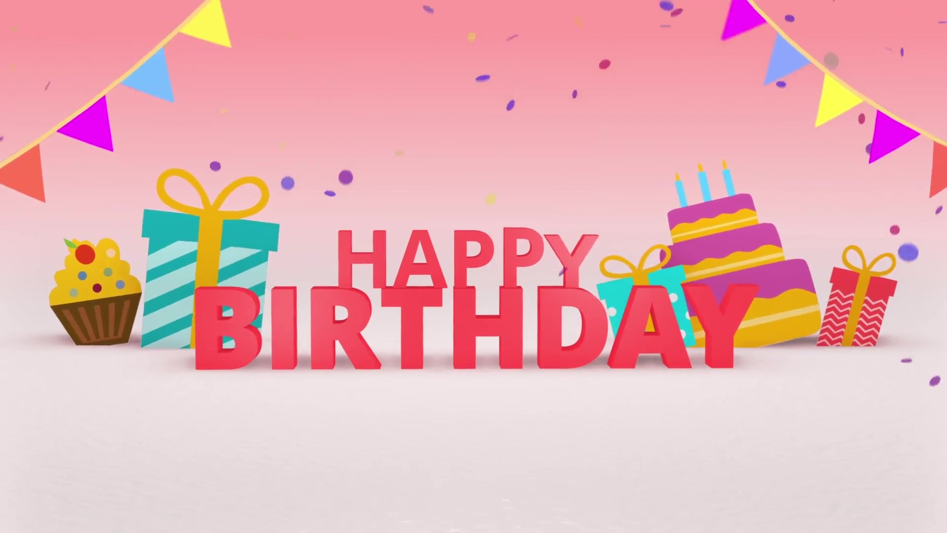 3D Happy Birthday Greeting Intro for DaVinci Resolve Videohive 35301776 DaVinci Resolve Image 3