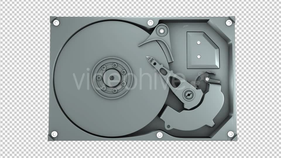 3D Hard Disk Drive HDD Working - Download Videohive 19071893