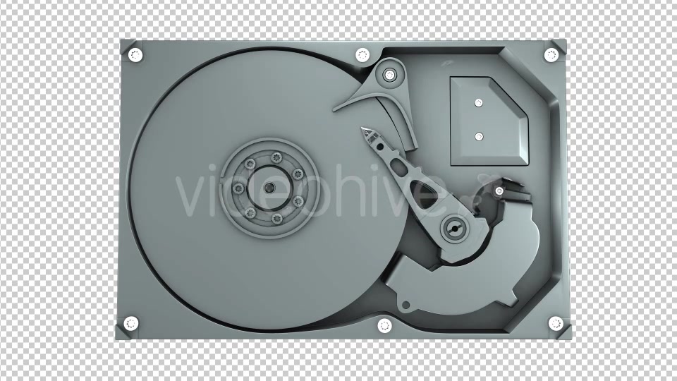 3D Hard Disk Drive HDD Working - Download Videohive 19071893