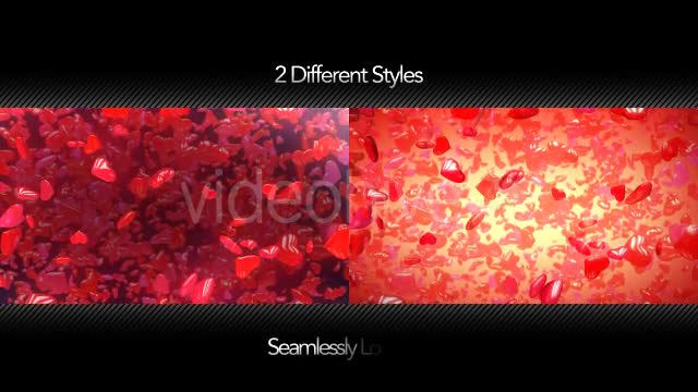 3D Hearts Shape Background - Download Videohive 14467949