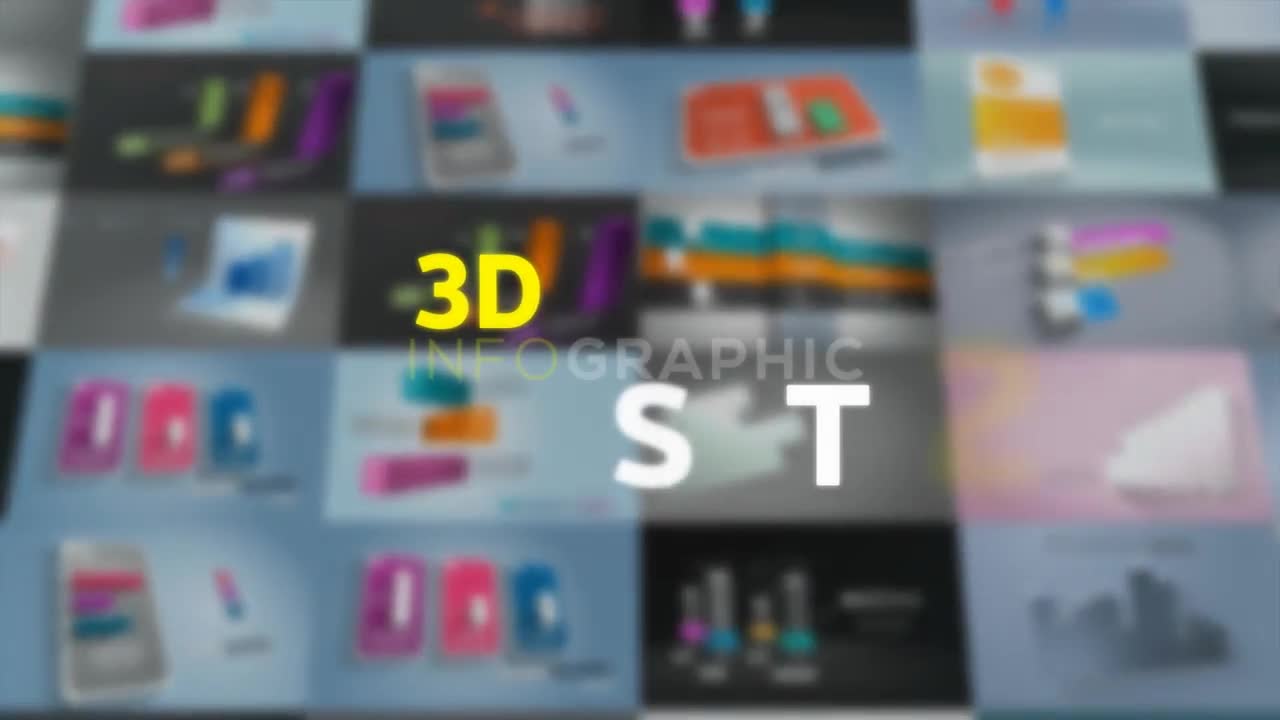3D Infographics Set 2 Videohive 23971989 After Effects Image 1