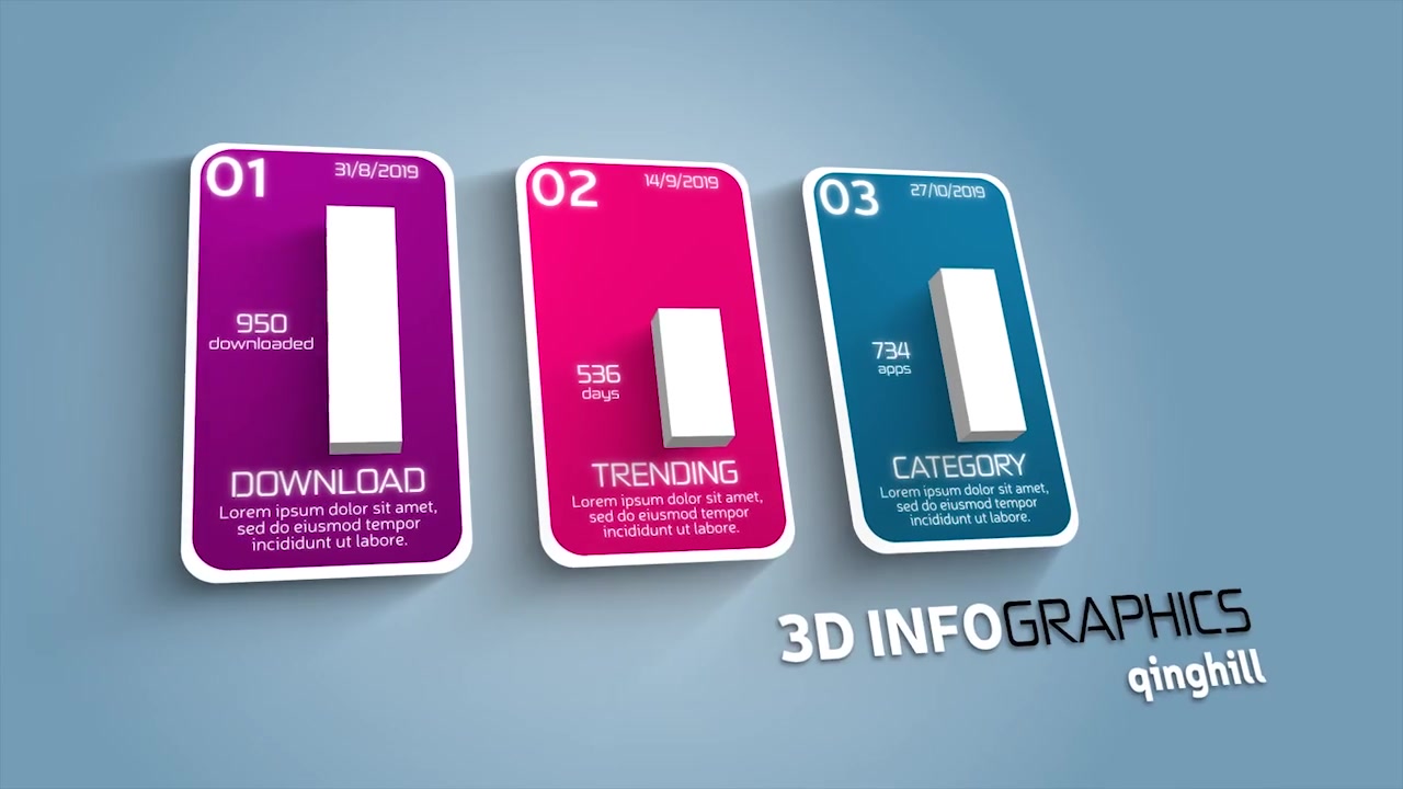 3D Infographics Set 2 Videohive 23971989 After Effects Image 9