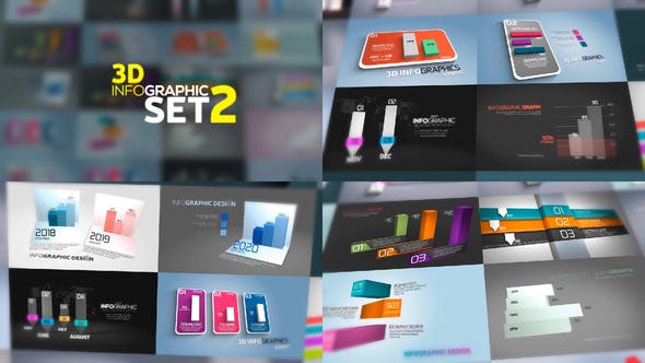 3D Infographics Set 2 - 23971989 Videohive Download