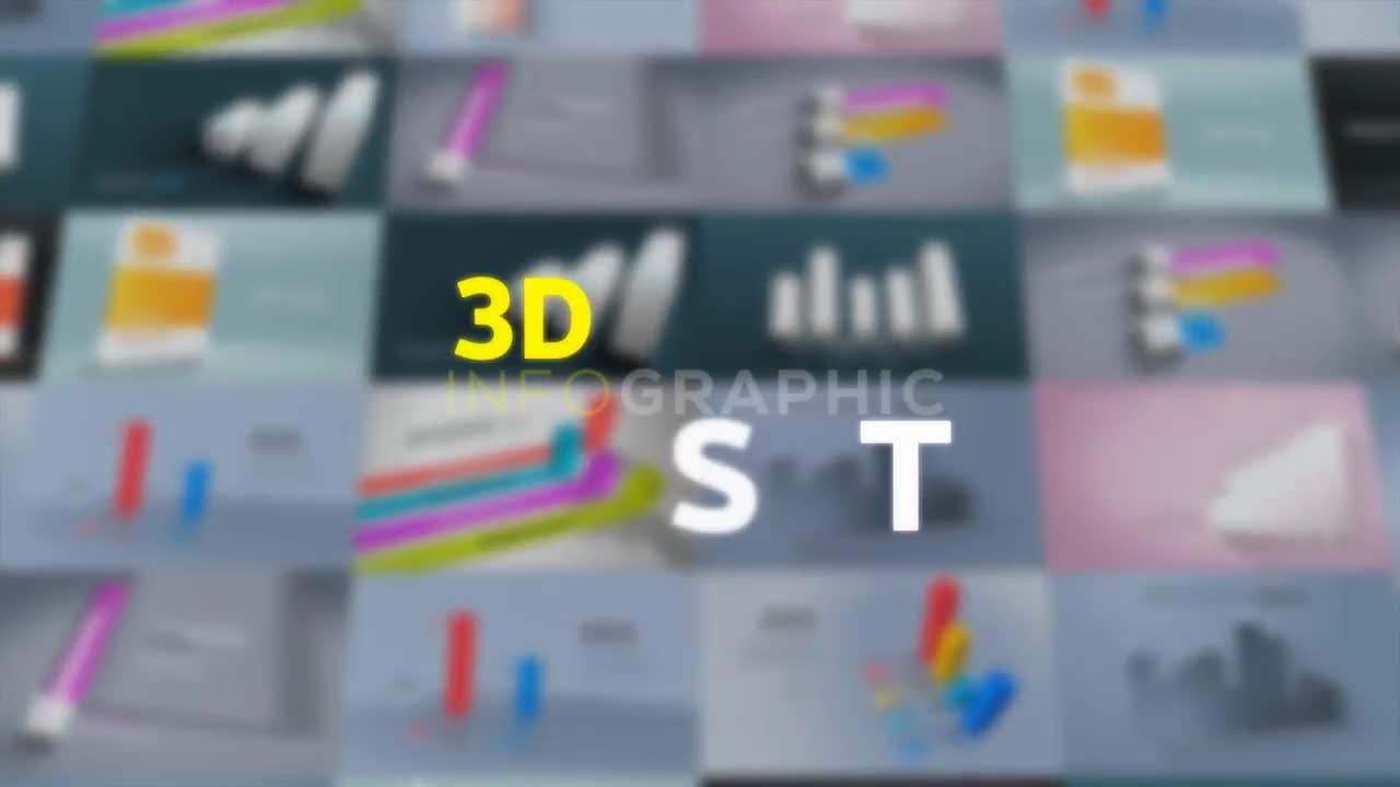 3D Infographics Set Videohive 23635639 After Effects Image 1