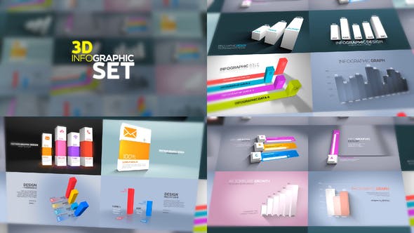 3D Infographics Set - 23635639 Download Videohive