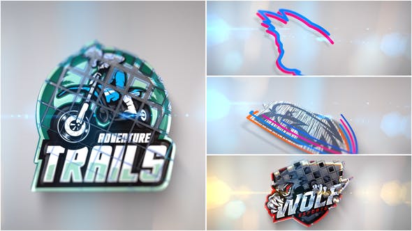 3D Line Logo Reveal - 33494459 Download Videohive