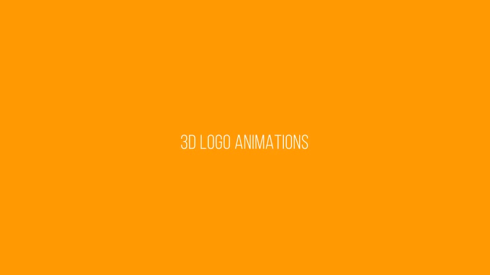3D Logo Animation Videohive 12253242 After Effects Image 1