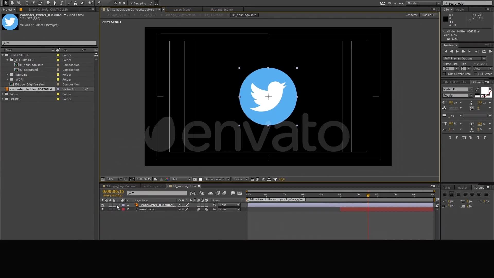 3D Logo Animation Videohive 156988 After Effects Image 11