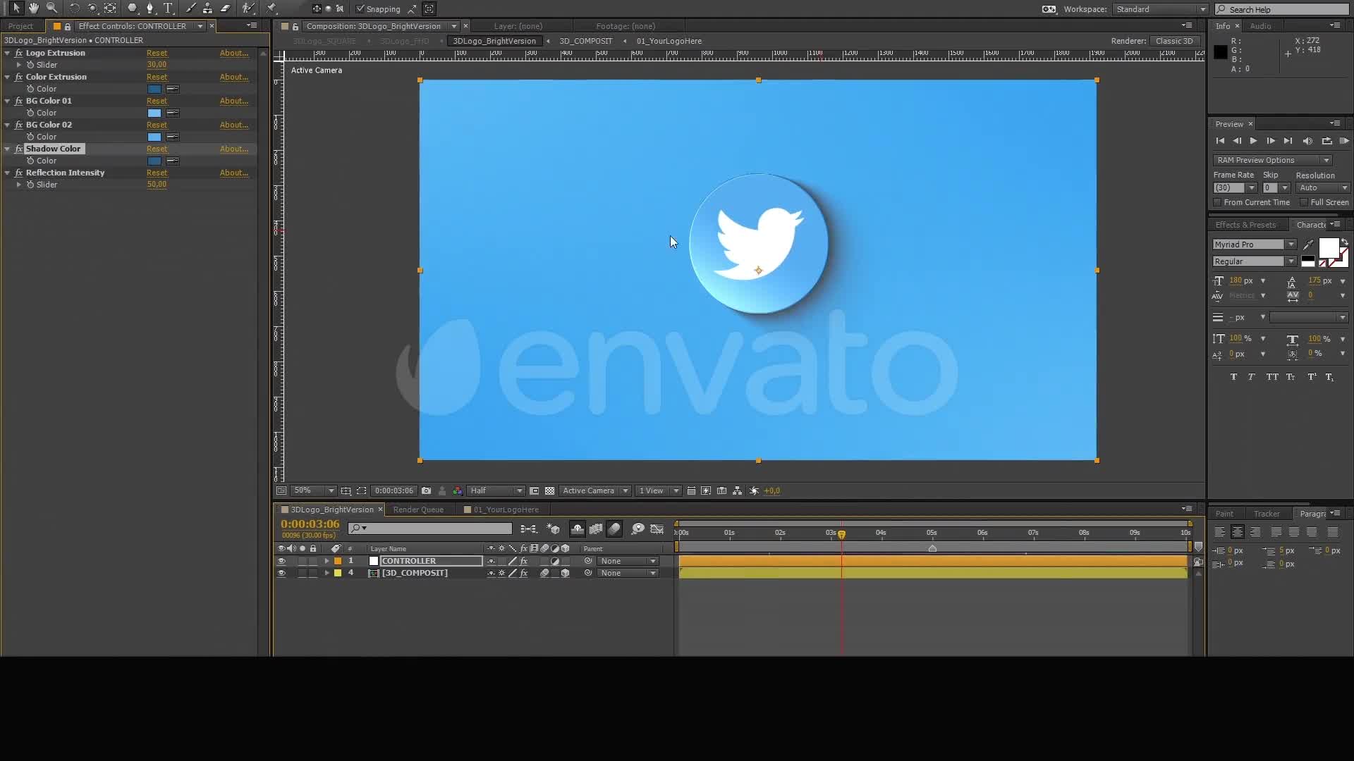 3D Logo Animation Videohive 156988 After Effects Image 12