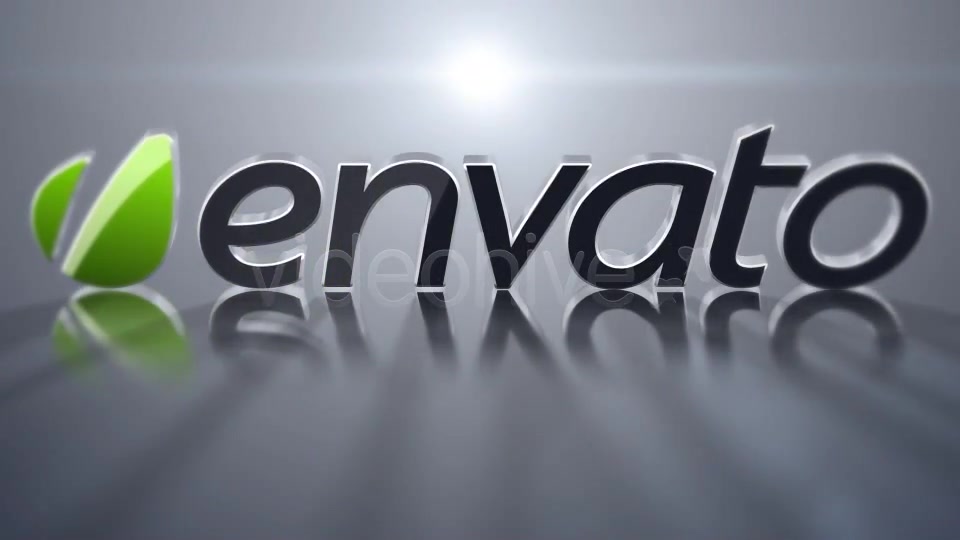 3D Logo With Reflective Ground - Download Videohive 2507839