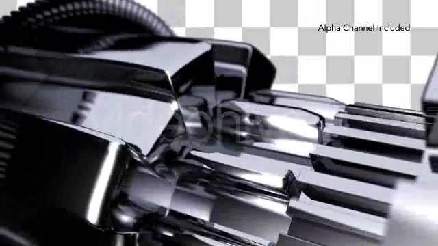 3D Metal Gear Parts Rotating in Loop Videohive 4224271 Motion Graphics Image 11
