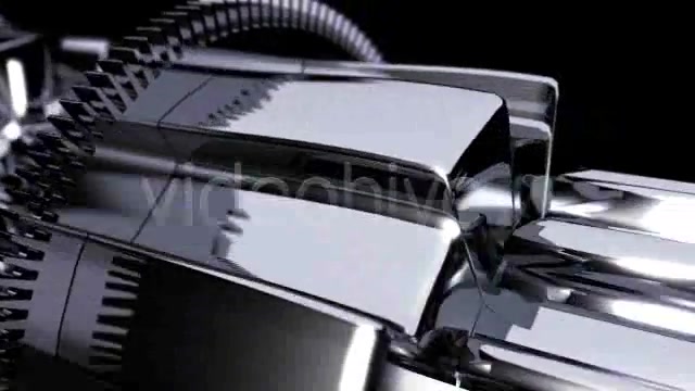 3D Metal Gear Parts Rotating in Loop Videohive 4224271 Motion Graphics Image 4