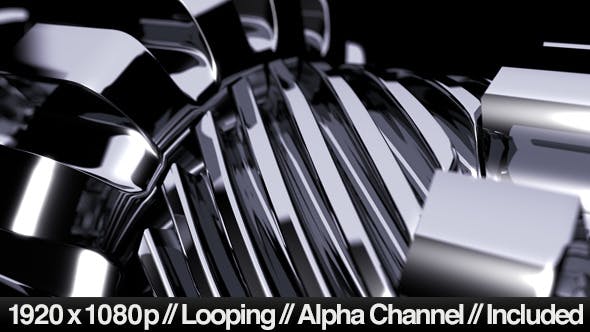 3D Metal Gear Parts Rotating in Loop - 4224271 Download Videohive