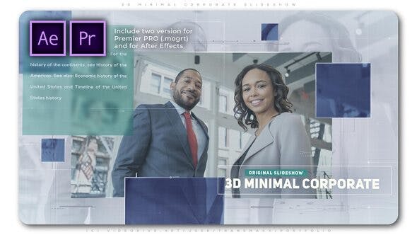 3D Minimal Corporate Slideshow - Videohive 26441015 Download