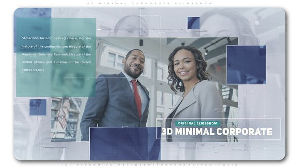 3D Minimal Corporate Slideshow - Videohive Download 23845631