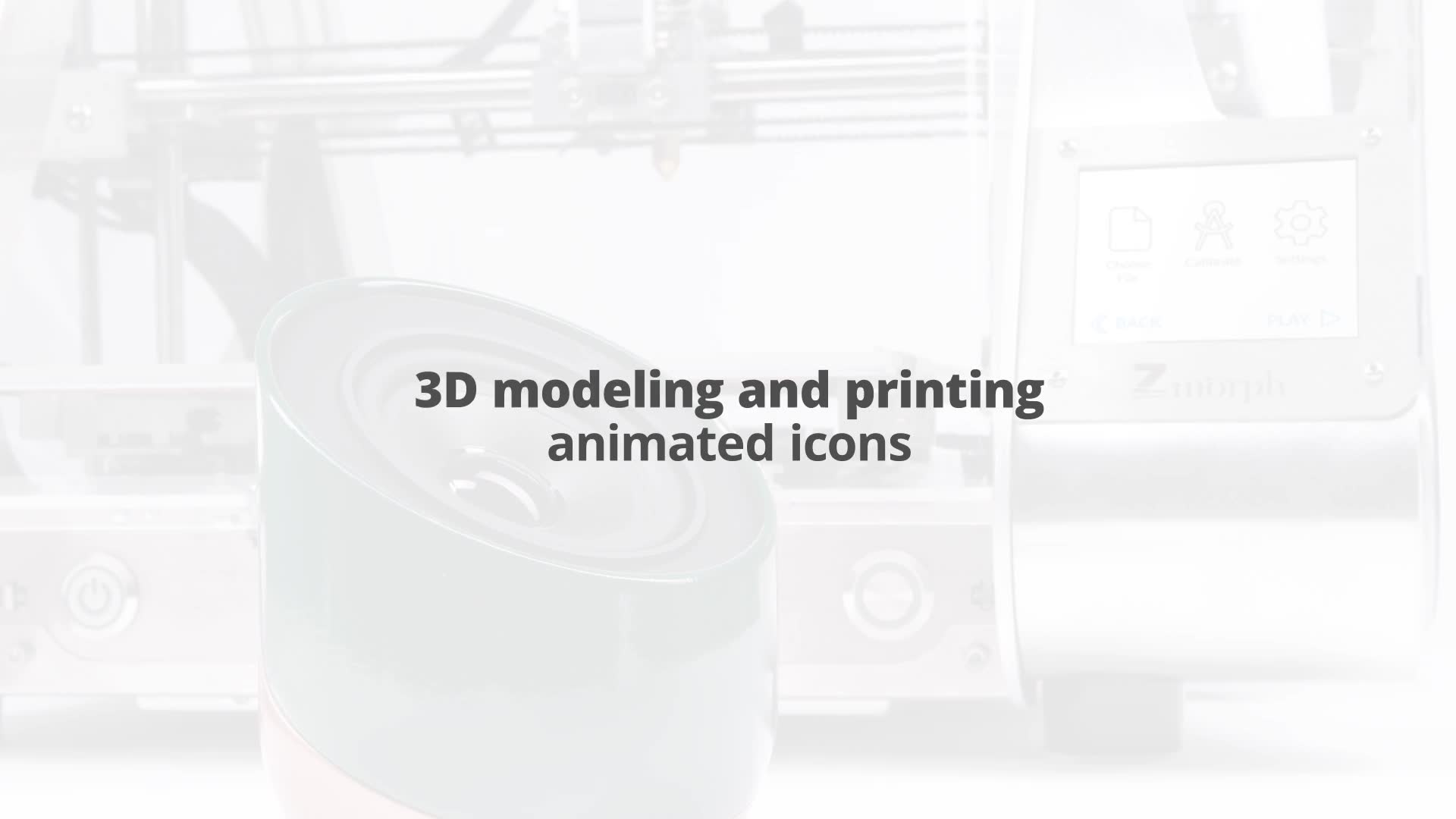 3d Modeling And Printing – Thin Line Icons - Download Videohive 23455879
