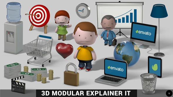 3D Modular Explainer Kit - Videohive Download 9286580