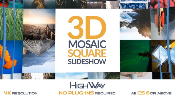 3D Mosaic Square Slideshow - 19412243 Download Videohive