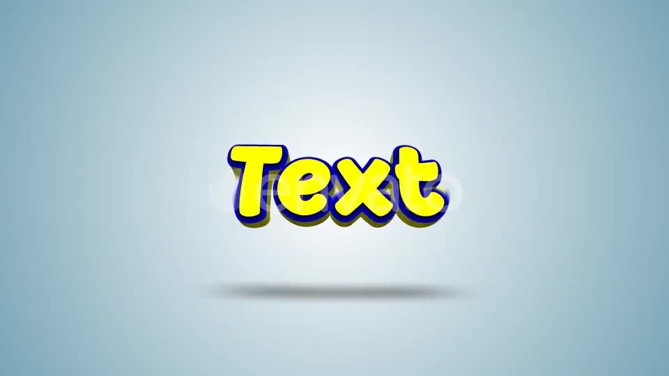 3D Motion Toon Text Videohive 38920714 After Effects Image 1