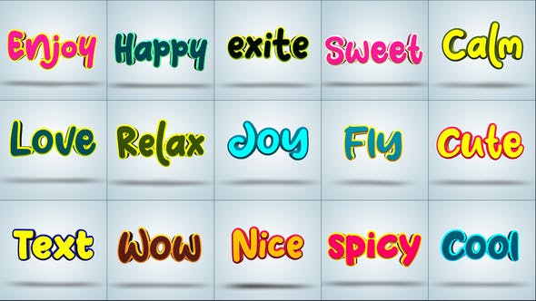3D Motion Toon Text - Download 38920714 Videohive
