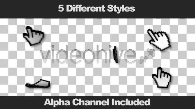 3D Mouse Cursor Animation To A Click (5 Pack) Videohive 2567194 Motion Graphics Image 1