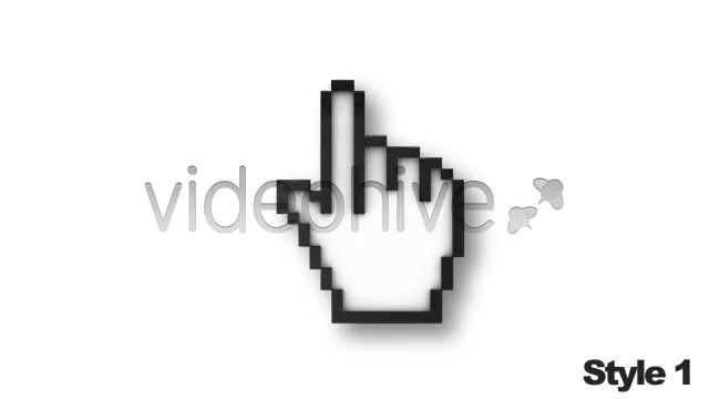 3D Mouse Cursor Animation To A Click (5 Pack) Videohive 2567194 Motion Graphics Image 5