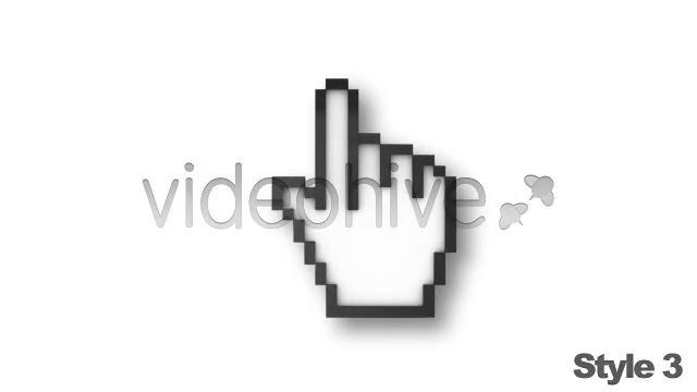 3D Mouse Cursor Animation To A Click (5 Pack) Videohive 2567194 Motion Graphics Image 8