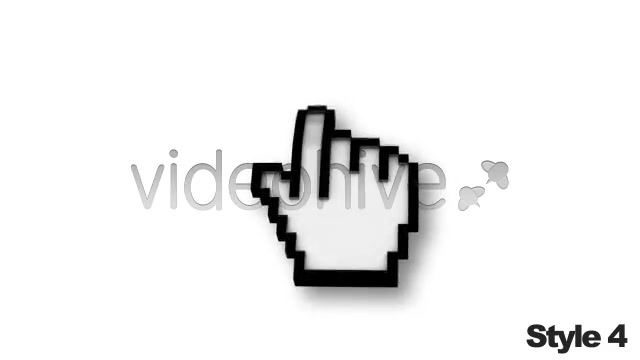3D Mouse Cursor Animation To A Click (5 Pack) Videohive 2567194 Motion Graphics Image 9